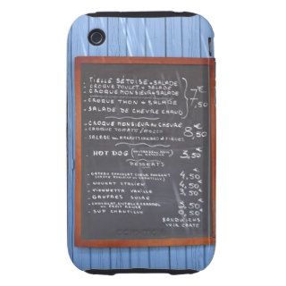 Blackboard at Nice, France iPhone 3 Tough Cover