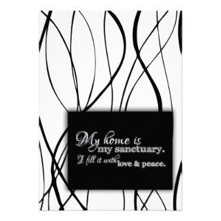 My Home Is My Sanctuary Home Blessing Inspiration Custom Invites
