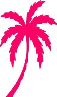 Palm Tree 6 INCH HOT PINK Vinyl Decal Sticker OTHER COLORS AVAILABLE 