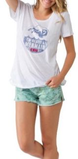 O'Neill Mermaid T Shirt   Short Sleeve   Women's White, XS Clothing