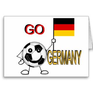 Soccer Ball  GO GERMANY Greeting Card