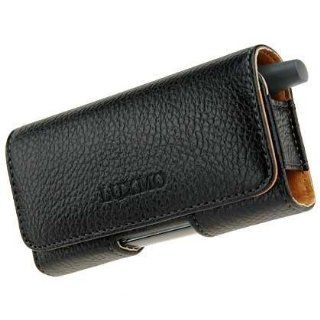 HORIZONTAL LEATHER POUCH CASE WITH FIXED BELT CLIP AND LOOP FOR HTC 5800 Fusion 8100 8125 K JAM MDA P4300 Wizard TyTN 8525 JasJam Hermes Kyocera K612 Strobe SwitchBack Nokia 2660 2760 6015i 6016i 6019i Palm Centro 690 Treo 600 650 680 700p 700w 700wx 750 7