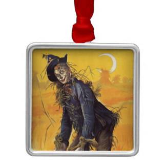 Vintage Fairy Tale, Wizard of Oz Scarecrow Christmas Ornaments