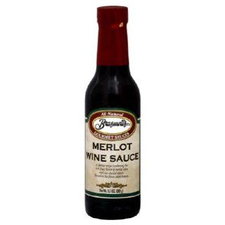Braswell's Merlot Wine Sauce 8.5fl.oz (Pack of 6)  Gourmet Marinades  Grocery & Gourmet Food