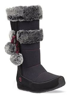 TIMBERLAND 59794 Winterberry Tall Youth Kids Girls SZ 1.5 Black Boots Snow Shoes Shoes