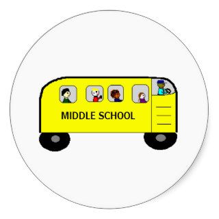 SCHOOL BUS    a Your School product Round Sticker