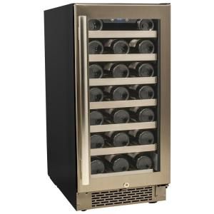 Avallon 30 Bottle Single Temperature Zone Built In Wine Cooler with Argon filled Double Paned Glass AWC300SZ