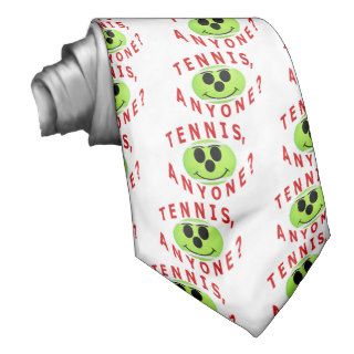 Tennis, Anyone? T Shirts and Gifts Neck Tie