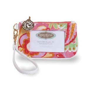 Spartina 449 Daufuskie Island Linen and Leather ID Wristlet in Sweetgrass Clothing