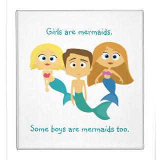 “Some Boys are Mermaids Too” Vinyl Binder