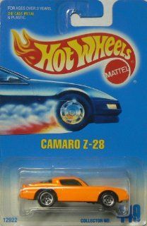 Hot Wheels Camaro Z 28 1996 #449 Orange with 5 Spokes 