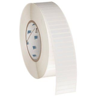 Brady THT 45 423 10 1.5" Width x 0.25" Height, B 423 Permanent Polyester, Gloss Finish White Thermal Transfer Printable Label (10000 per Roll)