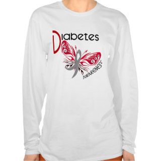 Diabetes BUTTERFLY 3 Tee Shirt