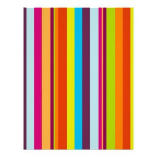 Colourful Stripes Letterhead Design