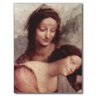 Leonardo da Vinci Hl. Anna selbdritt, Szene Hl. A Postcard