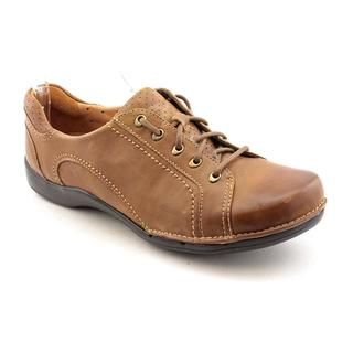 Unstructured By Clarks Women's 'Un.Birch' Leather Casual Shoes Oxfords