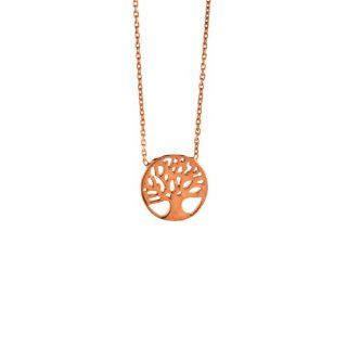 SKU Jewelry Tree of Life Rose Gold Pendant Necklace Jewelry