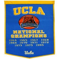 UCLA Bruins NCAA Basketball Dynasty Banner College Themed