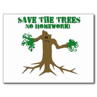 Save The Trees Postcards
