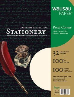 Neenah Royal Cotton Fine Business Stationery, 8.5 X 11 Inches, Ivory, 100 Count (29737)  Printer And Copier Paper 