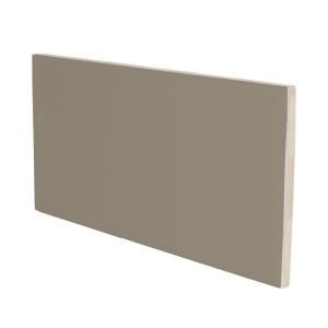 U.S. Ceramic Tile Color Collection Matte Cocoa 3 in. x 6 in. Ceramic Surface Bullnose Wall Tile DISCONTINUED U296 S4639