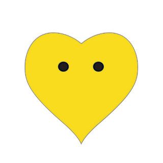 Smiley Face Heart Stickers