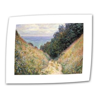 Claude Monet 'Footpath' Flat Canvas Art ArtWall Canvas