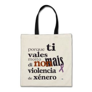 Non Mais Violence of Xénero Canvas Bags