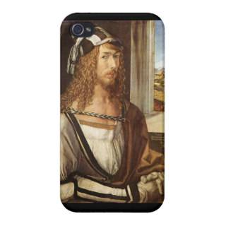 Dürer "I have thus painted myself",glossy iPhone 4 Cases