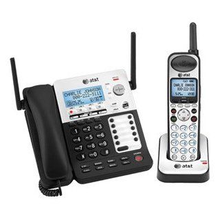 AT&T DECT 6.0 4 Line Expandable Corded / Cordless Phone System with Caller ID and Answering Machine  Corded Cordless Combination Telephones  Electronics