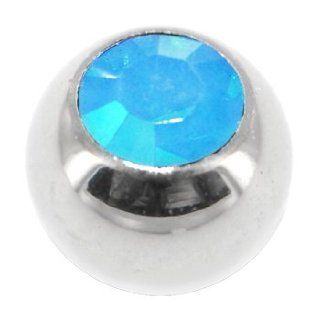 5mm Caribbean Blue Opal Austrian Crystal Replacement Ball Jewelry