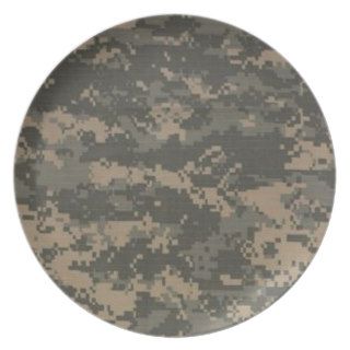 ACU Digital Camo Camouflage Dinner Plate