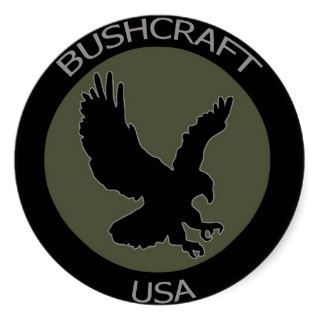 BushcraftUSA Logo Round Sticker