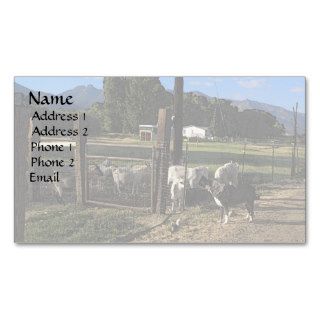 Dog and Goats Business Card Template