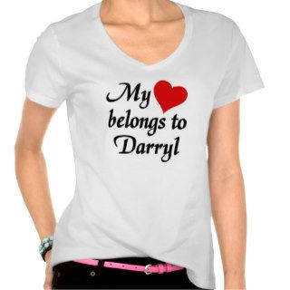 My heart belongs to darryl t shirts