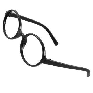Ladies Black Plastic Full Rims Round Eyeglasses Frame Health & Personal Care