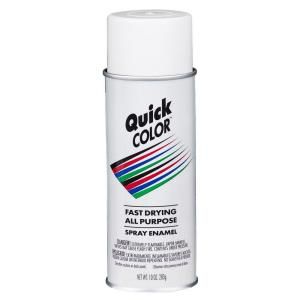 Quick Color 10 oz. Gloss White General Purpose Aerosol Paint J2850812