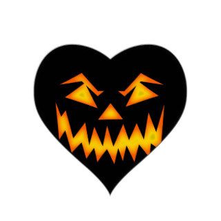 Halloween Heart Stickers