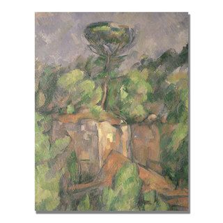 Paul Cezanne 'Bibemus Quarry' Canvas Art Trademark Fine Art Canvas