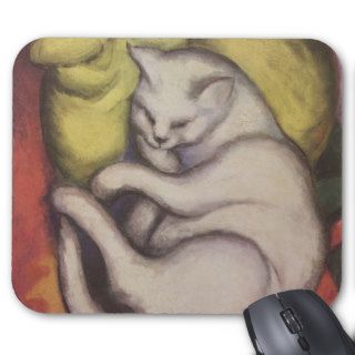 Franz Marc   Cat on a Yellow Cushion Mouse Pad