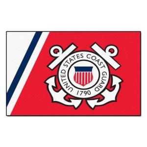 FANMATS U.S. Coast Guard 5 ft. x 8 ft. Area Rug 9554