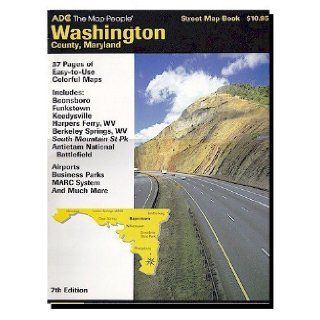 Washington County, Maryland Street Map Book Maryland Adc 9780875300566 Books