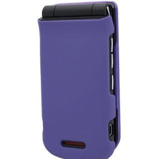 Hard Snap on Case PURPLE RUBBERIZED Faceplate Shield Cover Sleeve for MOTOROLA WX415 BALI [WCJ106] Cell Phones & Accessories
