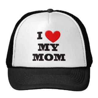 I Love My Mom Mesh Hat