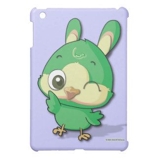 Cute Green Bird Funny Cartoon Character iPad Case