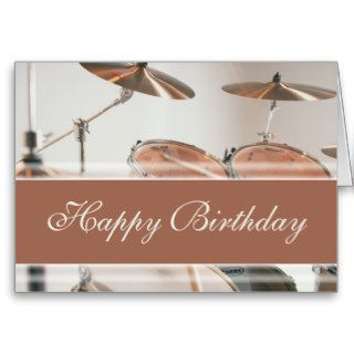 Happy Birthday   Drum Kit Card