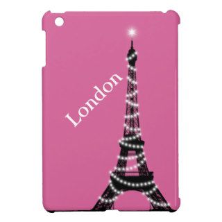 Paris Sparkles Everywhere iPad Mini Case pink