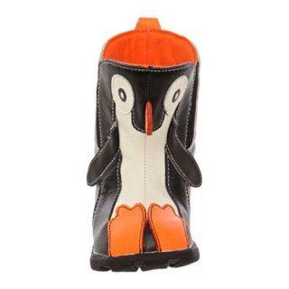 Boys' Zooligans Tux the Penguin Boot Dark Charcoal/Penguin Grey Zooligans Boots