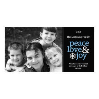 Peace Love & Joy   Photo Card