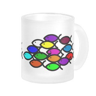 Christian Fish Symbols   Rainbow School   Coffee Mugs
